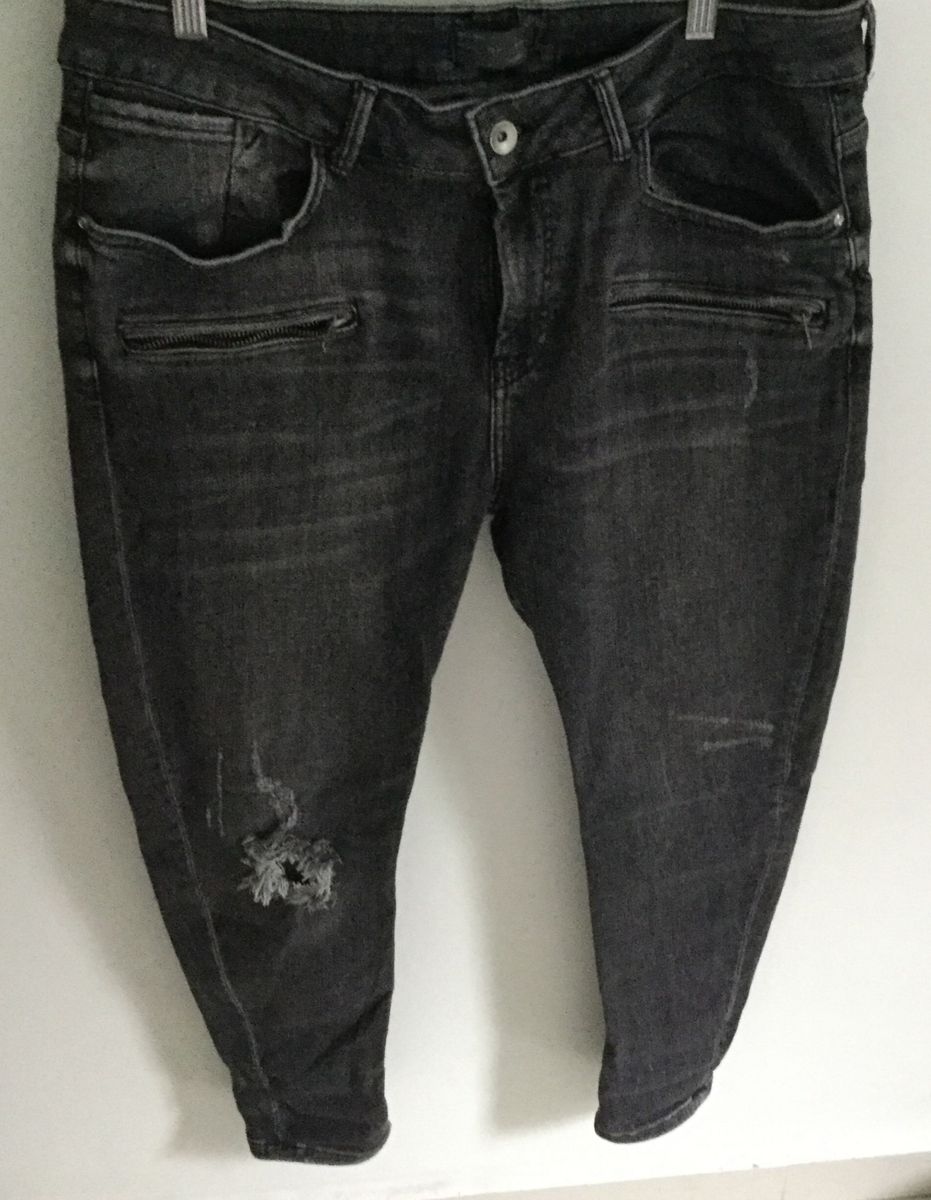 calça cropped masculina zara