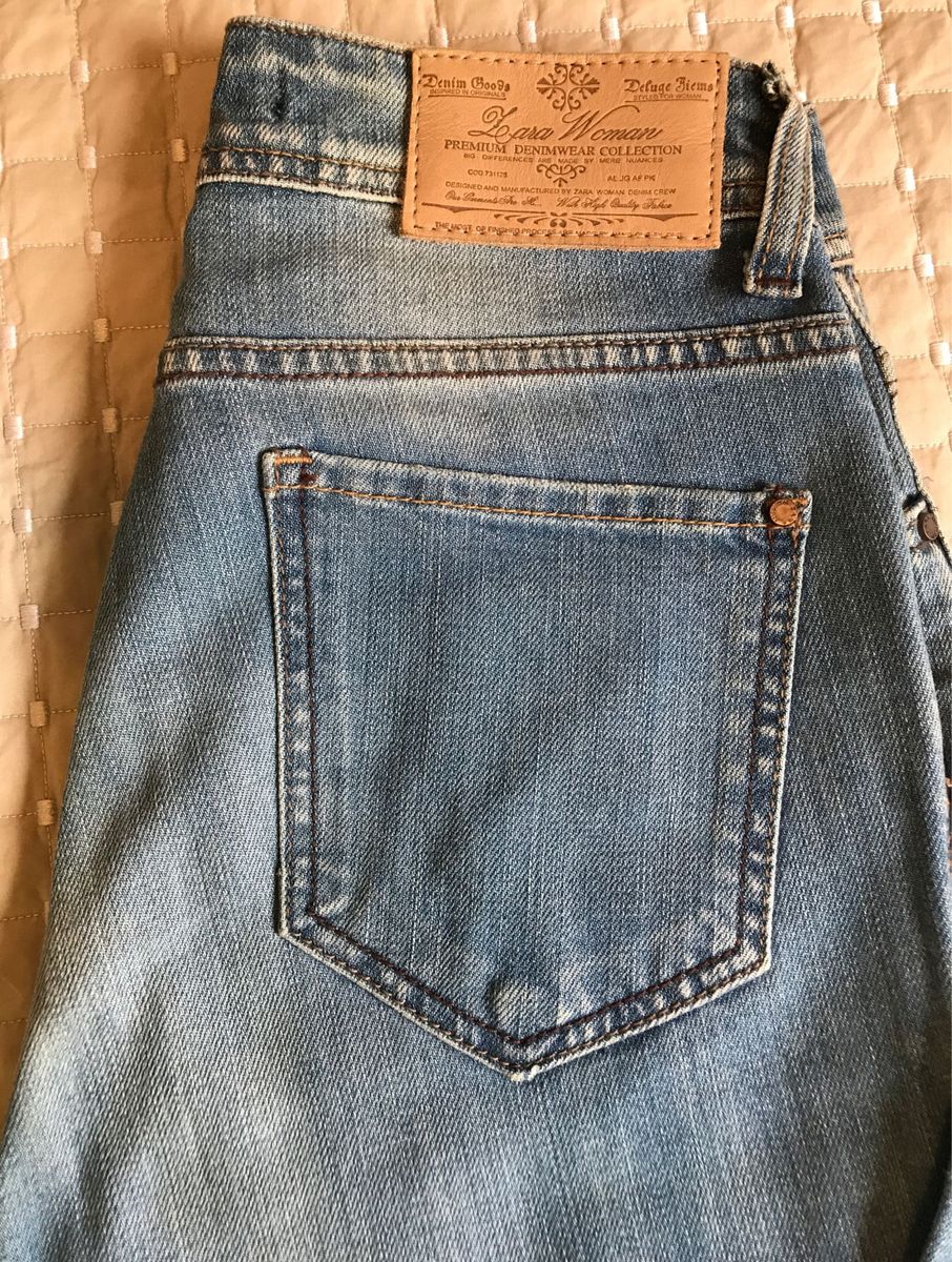 calça jeans feminina zara preço