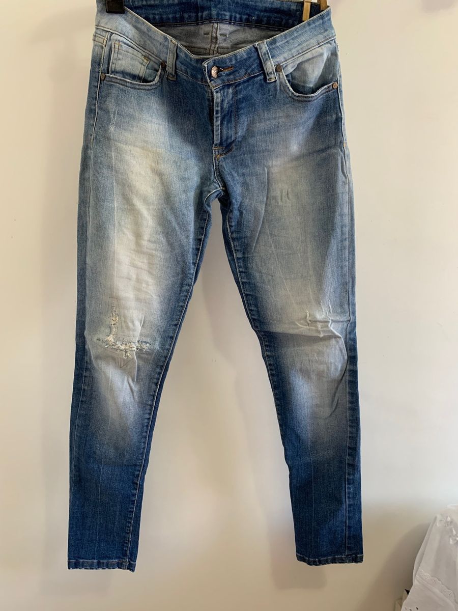 Bermuda Jeans Boyfriend Destroyed Cintura Baixa - Farm Mobile