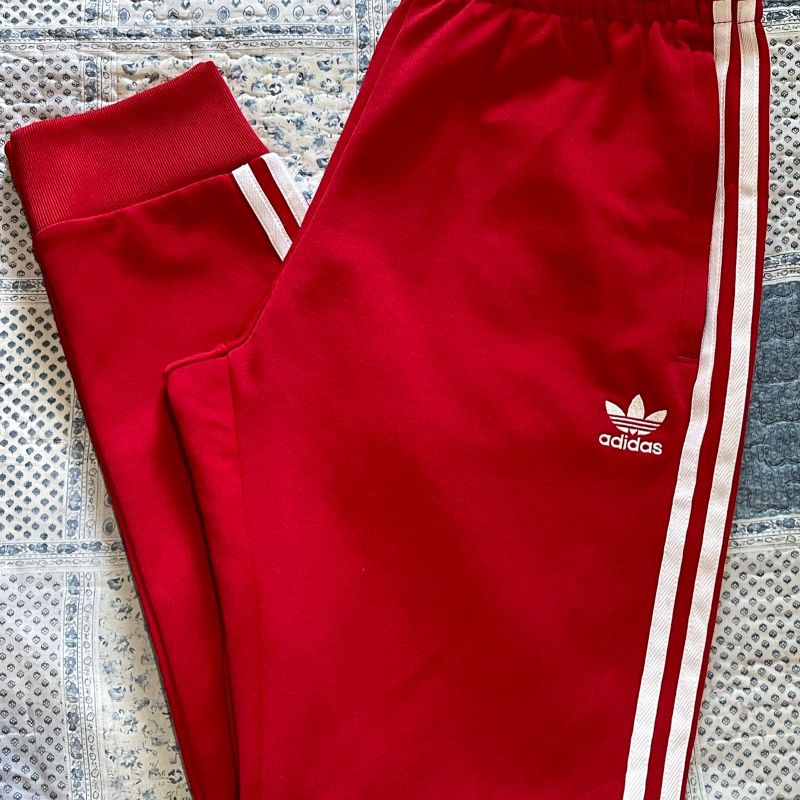 Calça adidas 2024 vermelha masculina