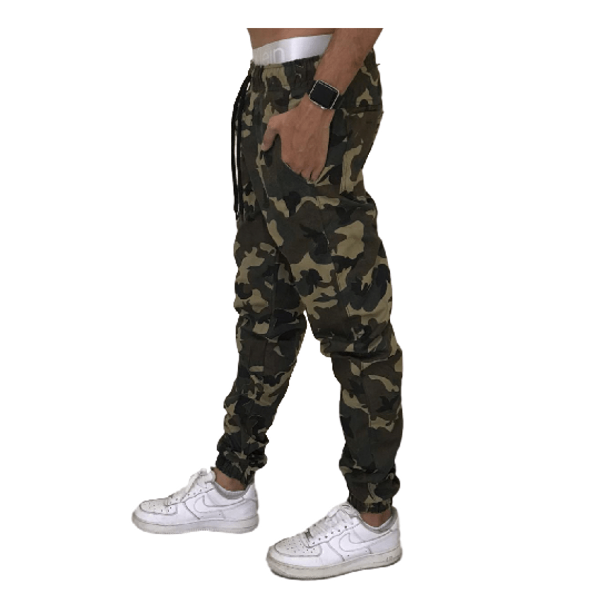calça jogger camuflada masculina