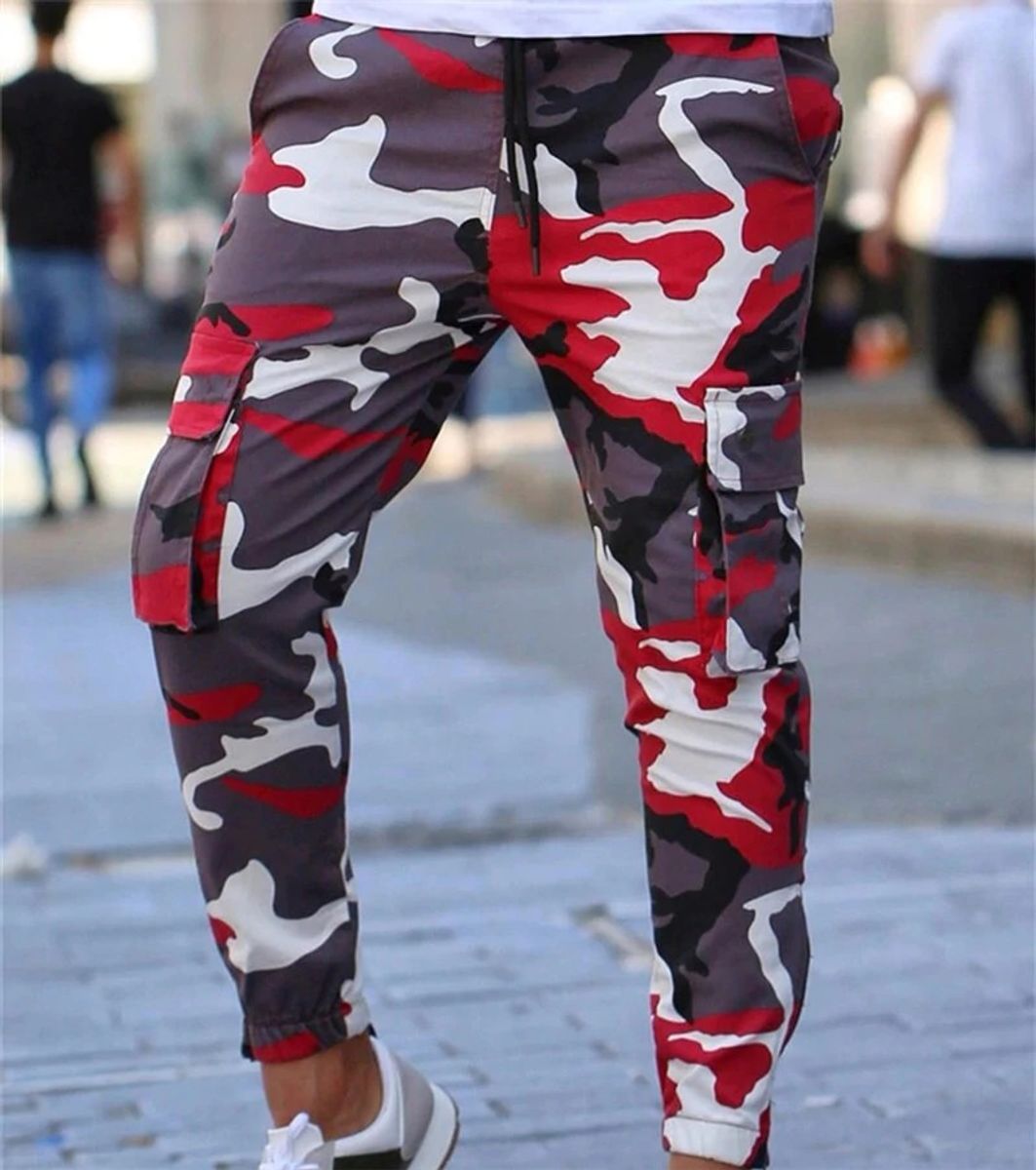 calça de ginastica camuflada