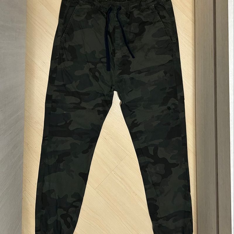 Calça jogger masculina street sales camuflada