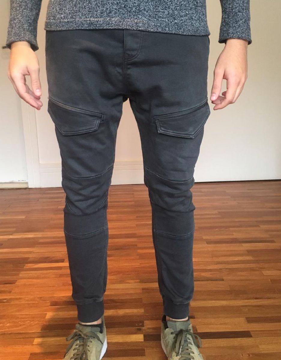 calça caqui masculina slim