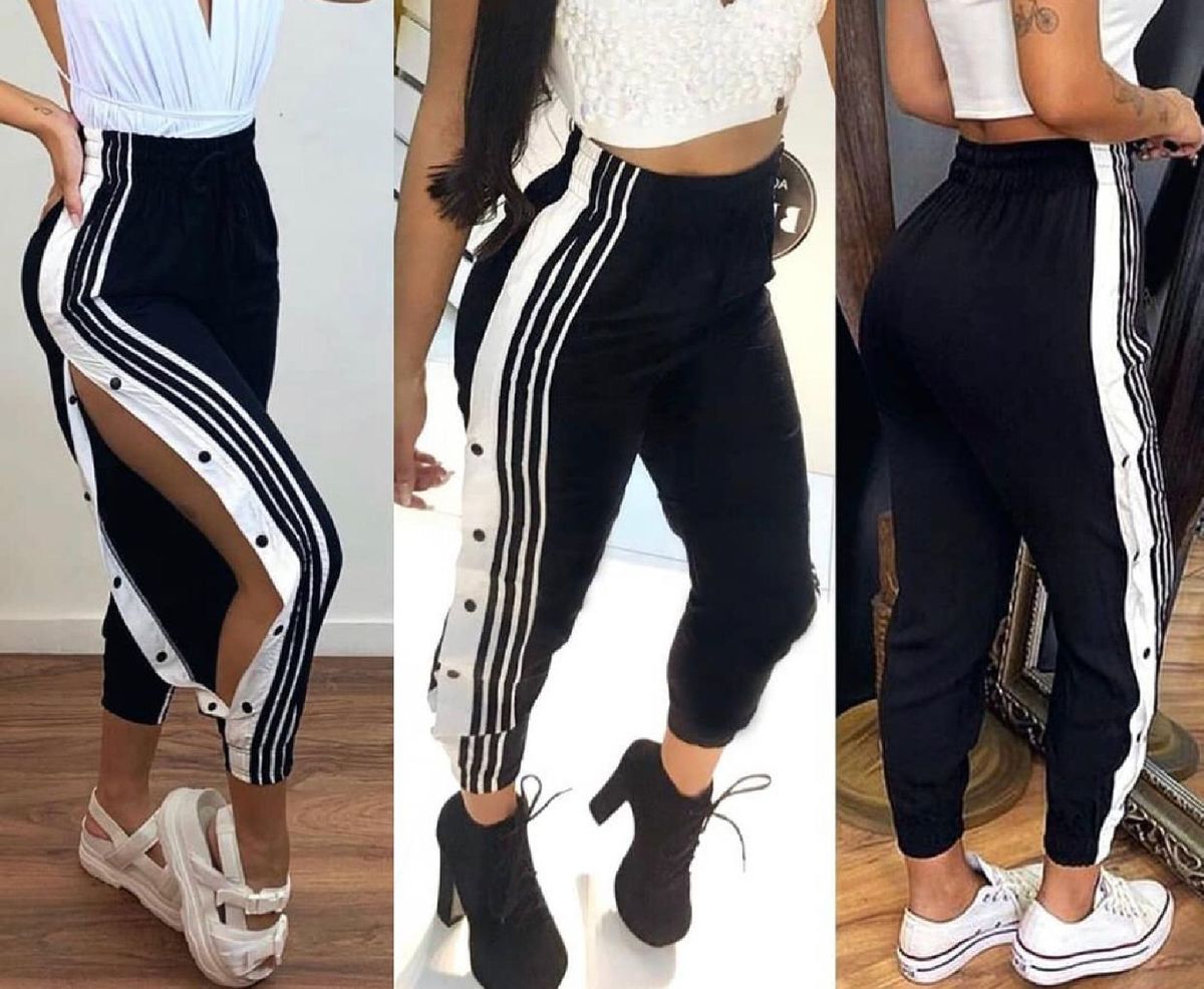 calça feminina jogger preta