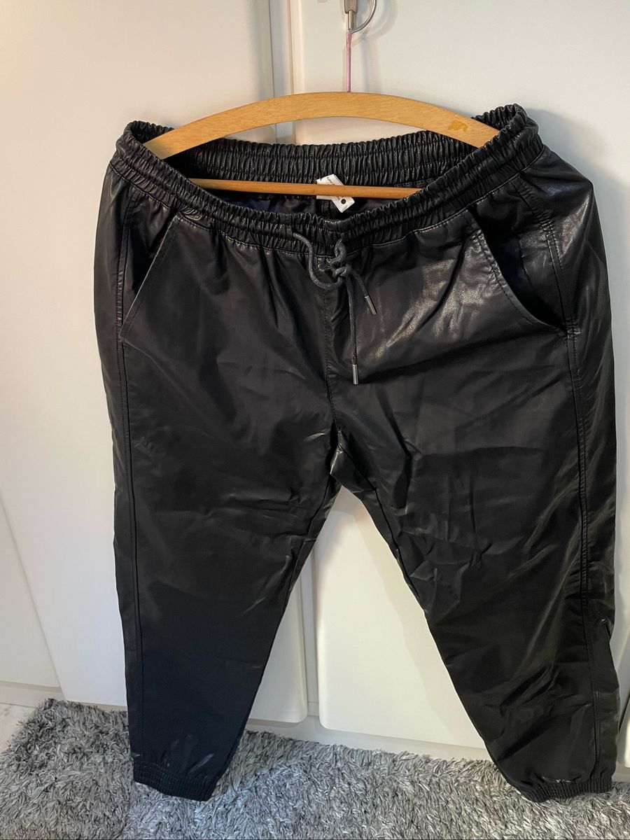 Calça Jogger Couro Zara, Calça Feminina Zara Nunca Usado 69345943