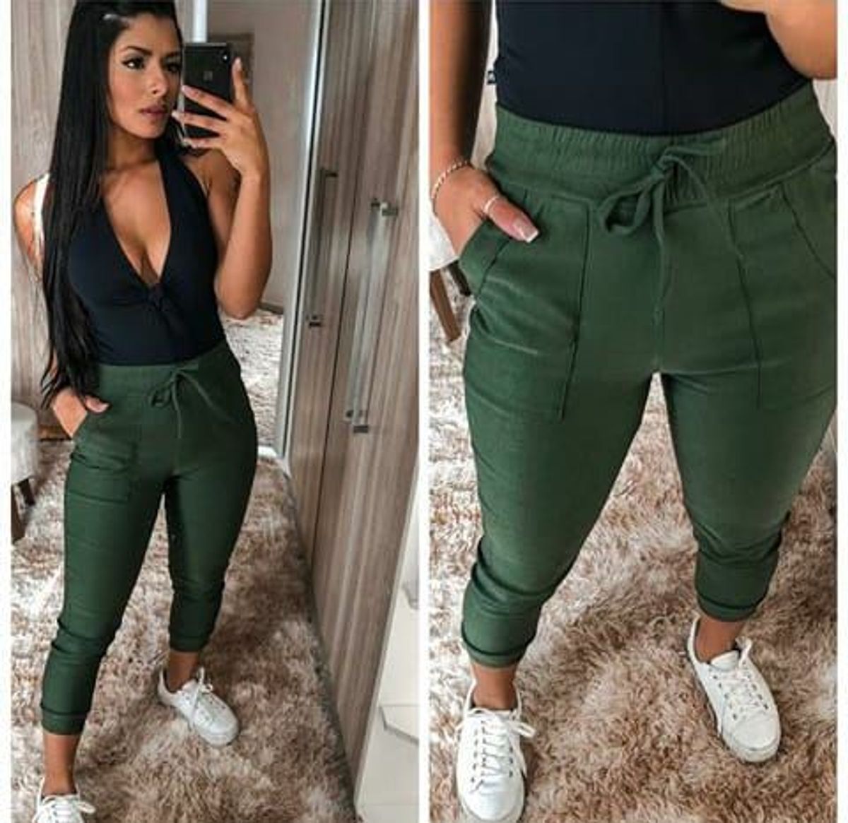 calça jogger militar feminina