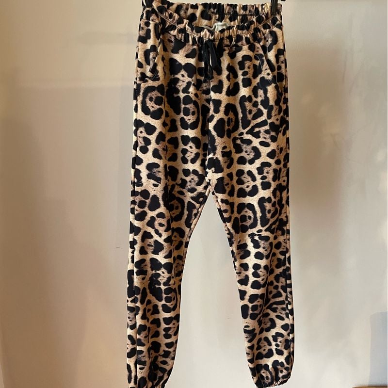 Calça Jogger Estampa Animal Usado 108107641 enjoei