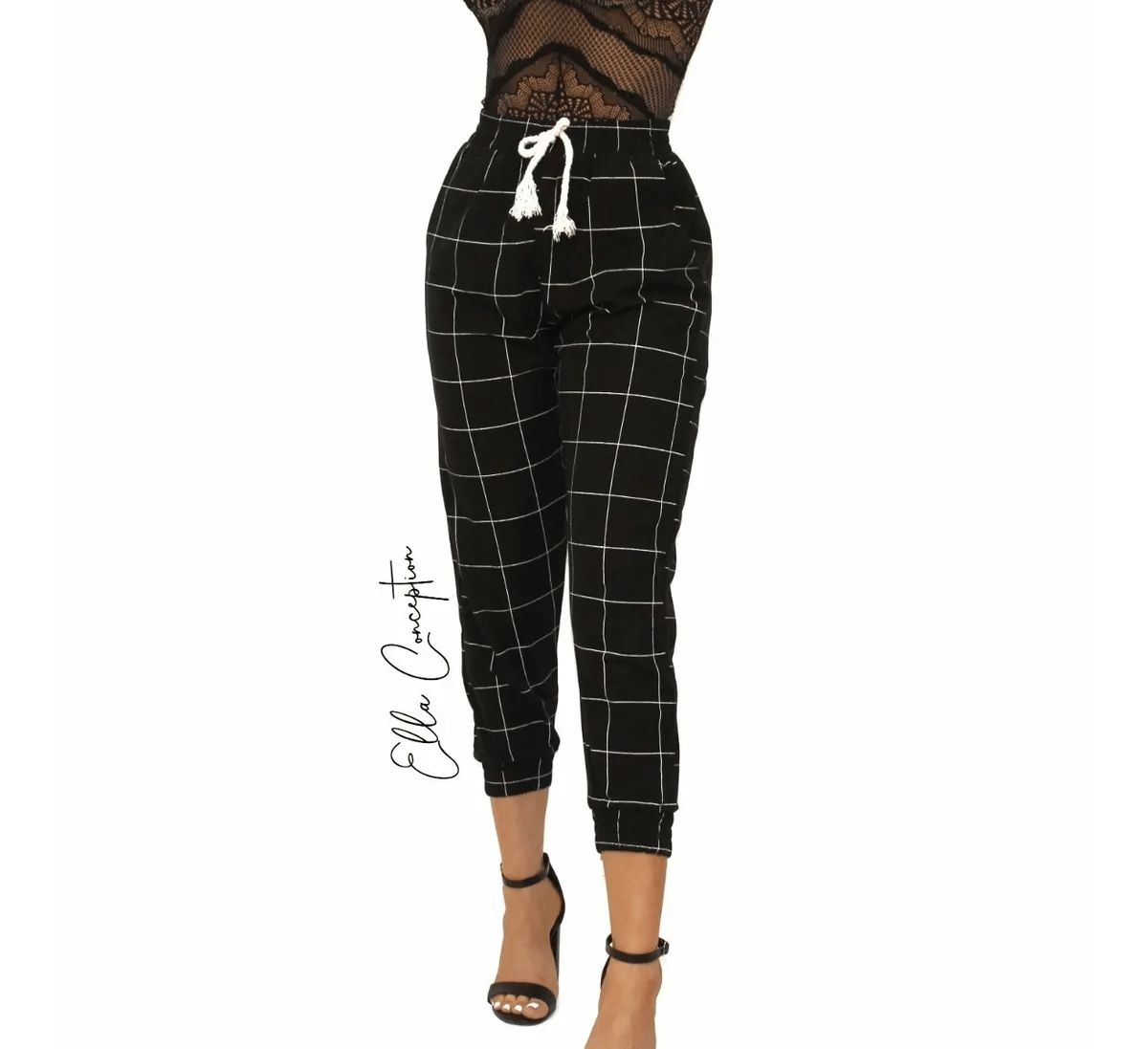 calça jogger estampada feminina