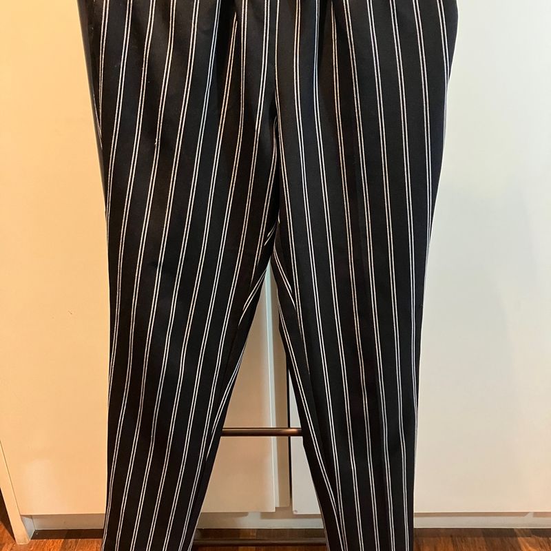 Calça feminina best sale jogger listrada