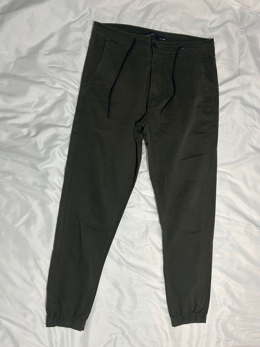 Cal a Jogger Masculina Request. Renner Tamanho 40 Verde