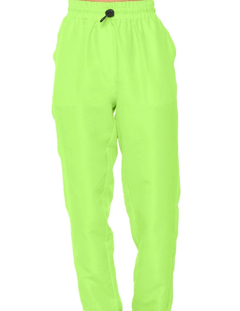 calça jogger feminina neon