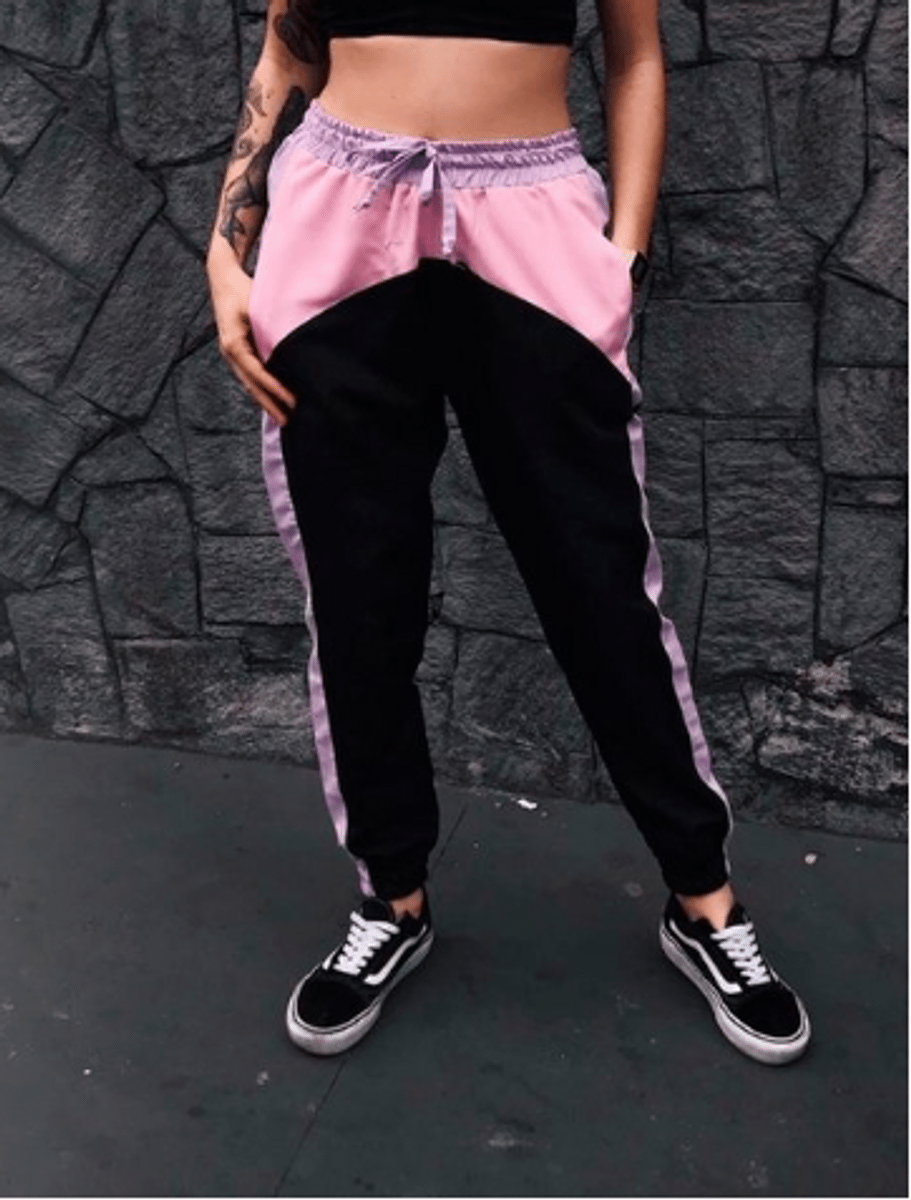 calça jogger poliester