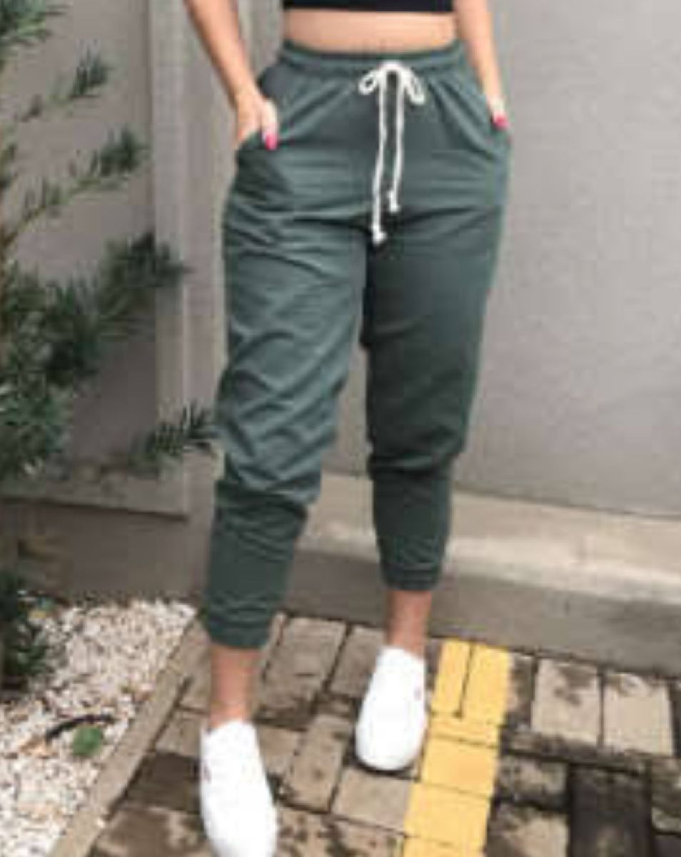 calça jogger feminina verde
