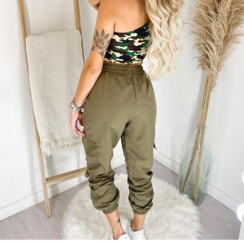 Jogger verde online musgo