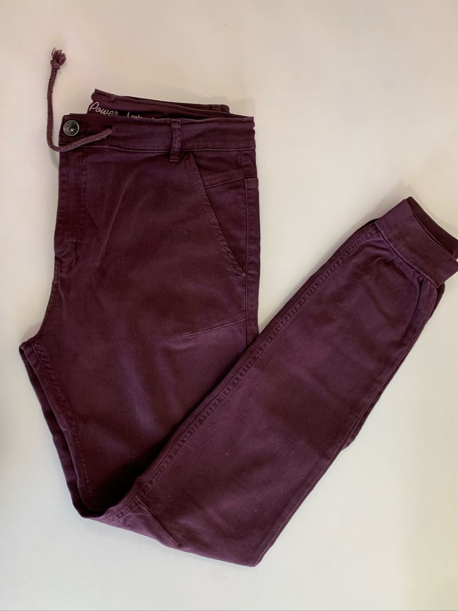 calça jogger masculina vinho