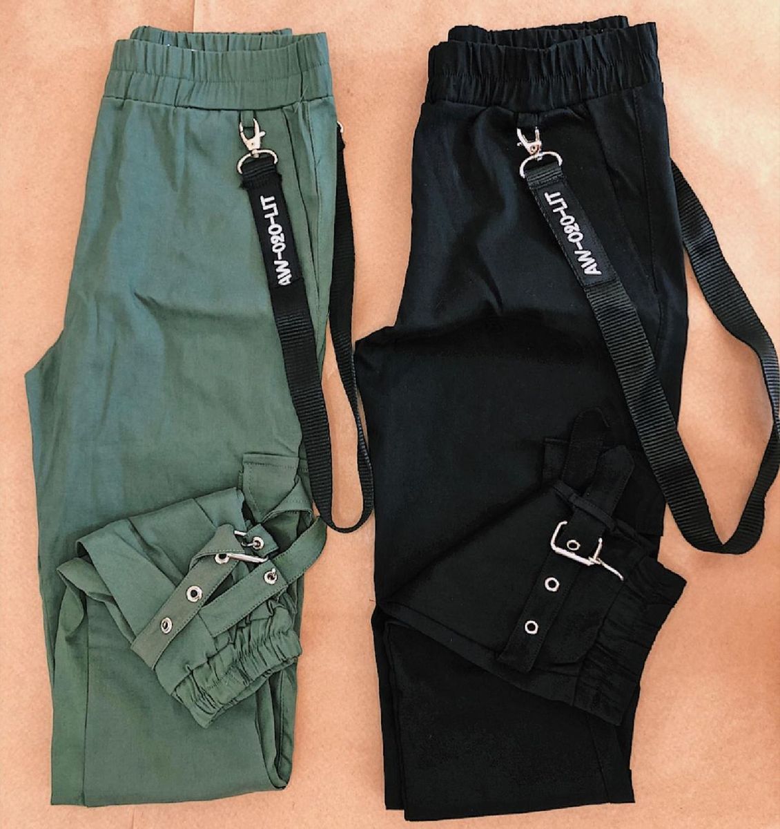 calça jogger com suspensorio