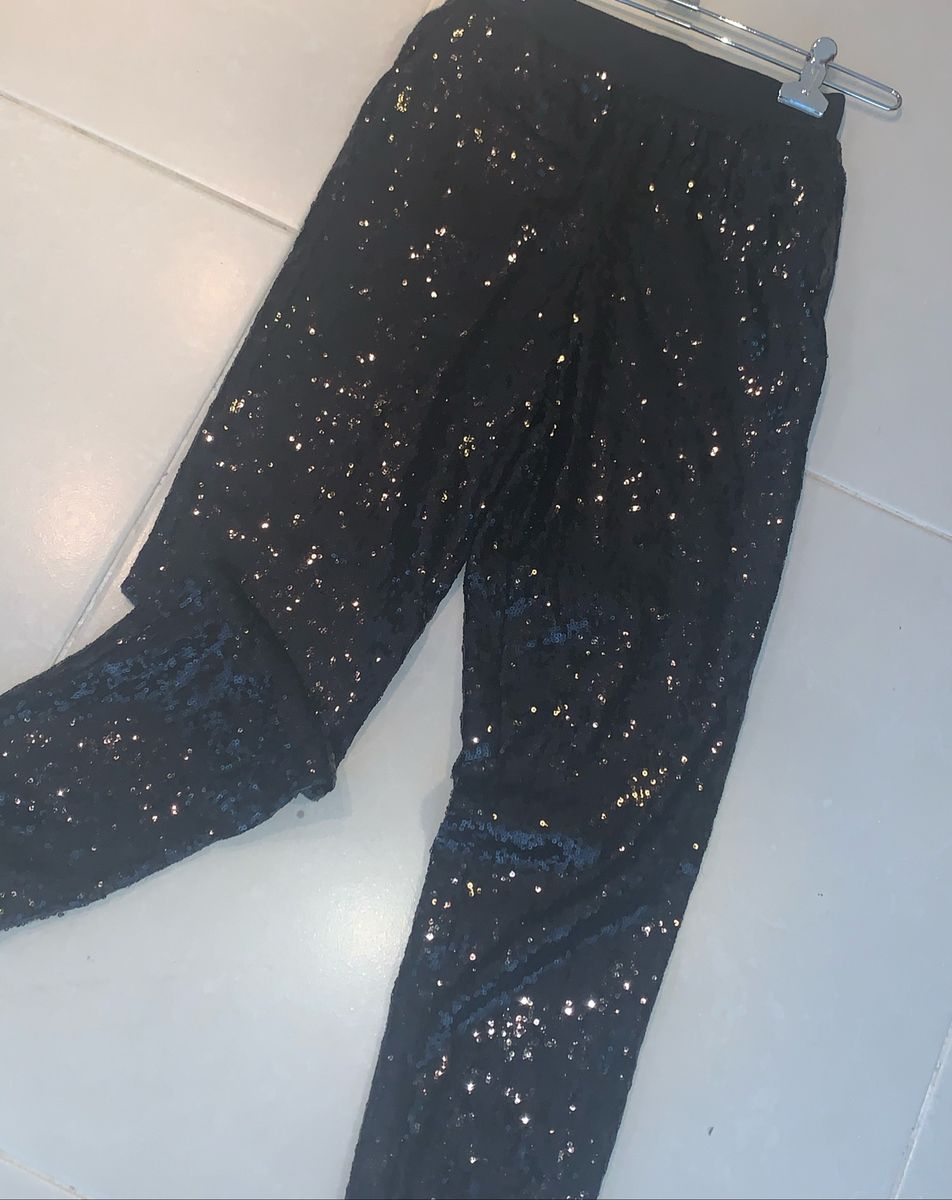 calça jogger feminina paete