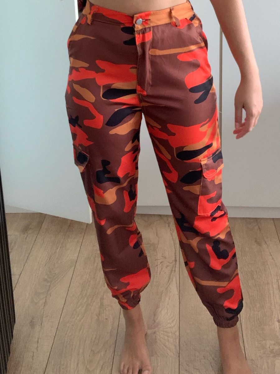 Calça exercito sale laranja