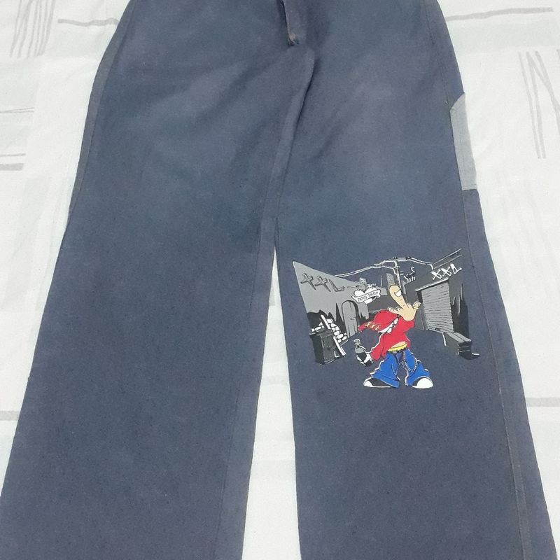 Calça larga estilo hip 2024 hop