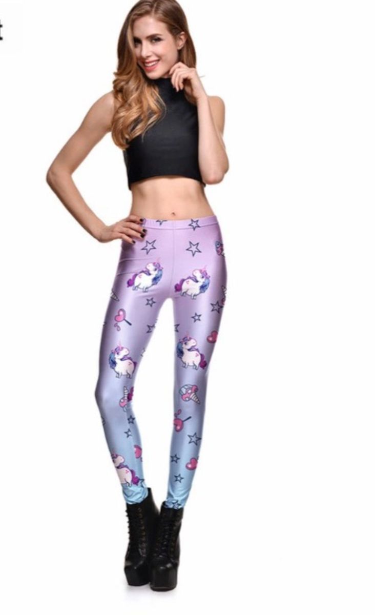 calça legging unicornio