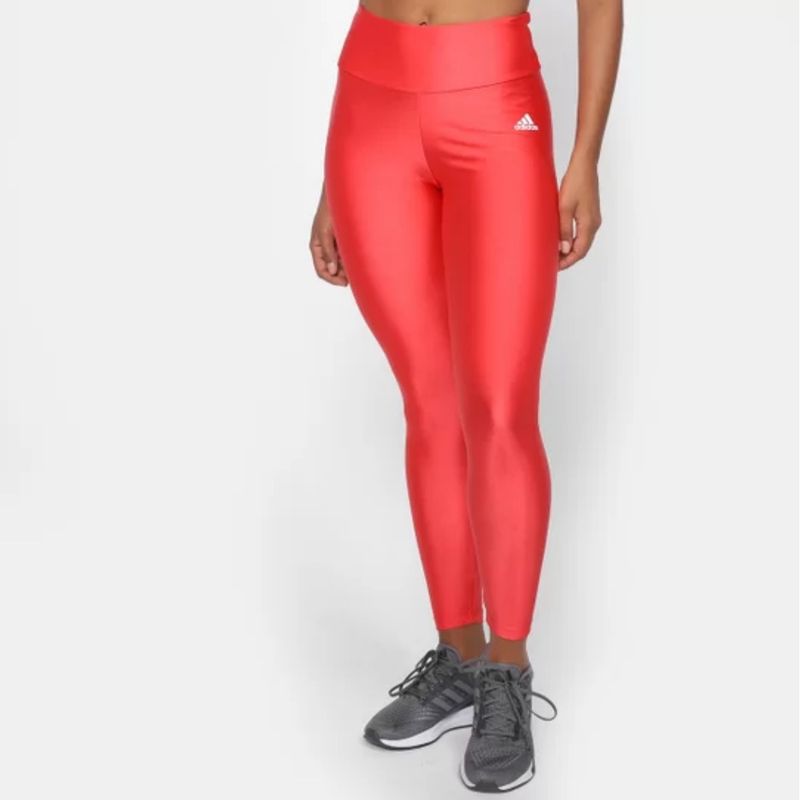 Calça legging hot sale adidas rosa