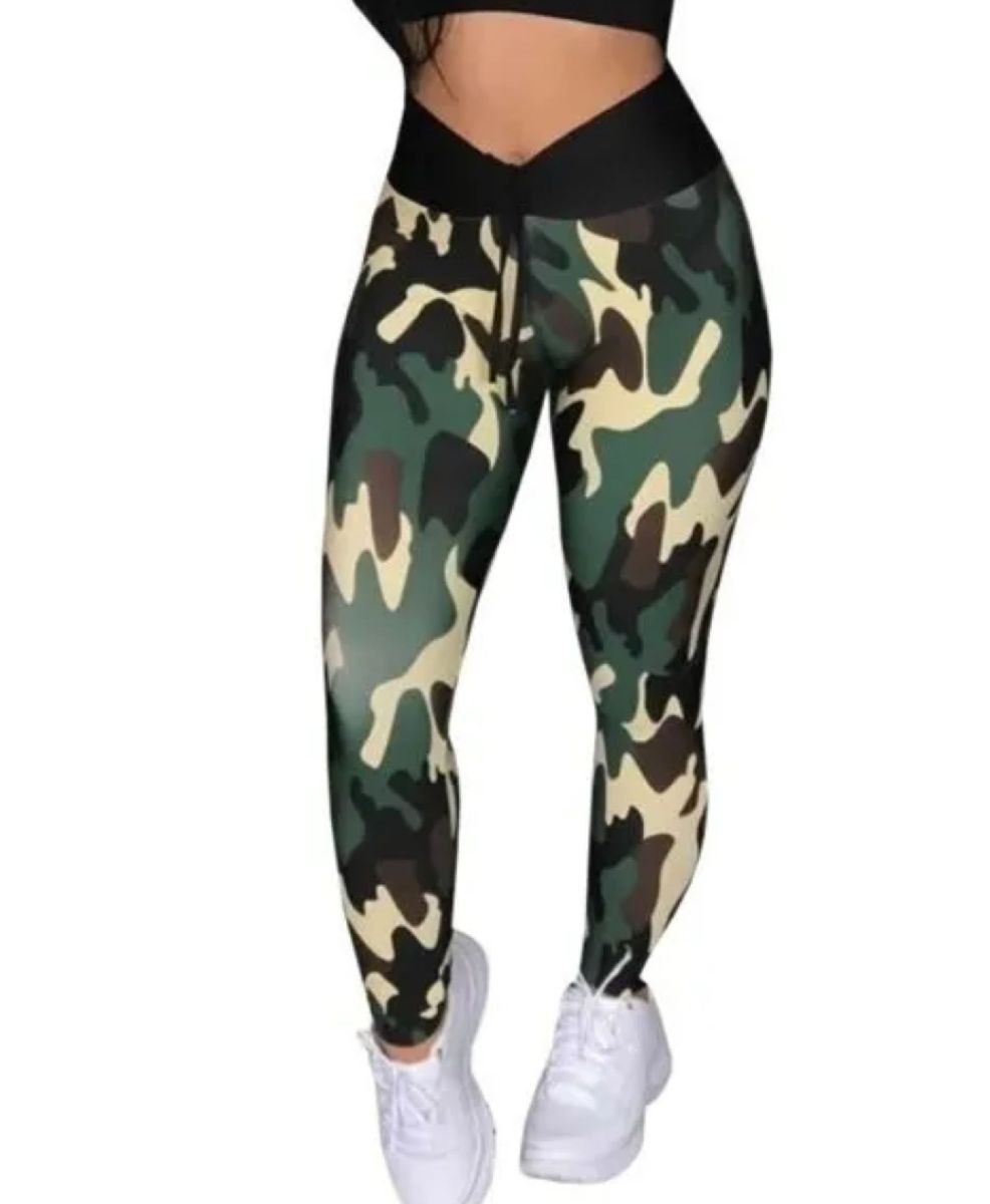 calça camuflada feminina legging