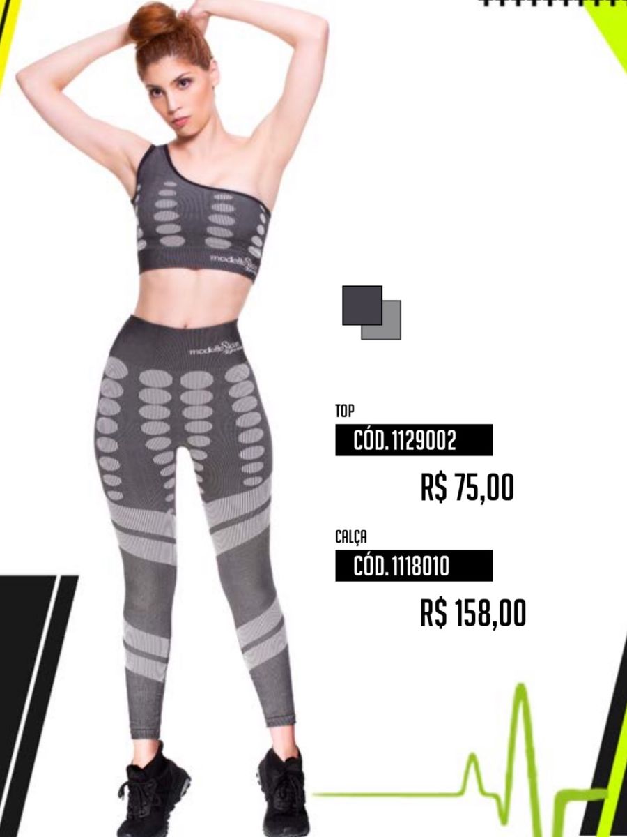 calça legging cintura alta compressão