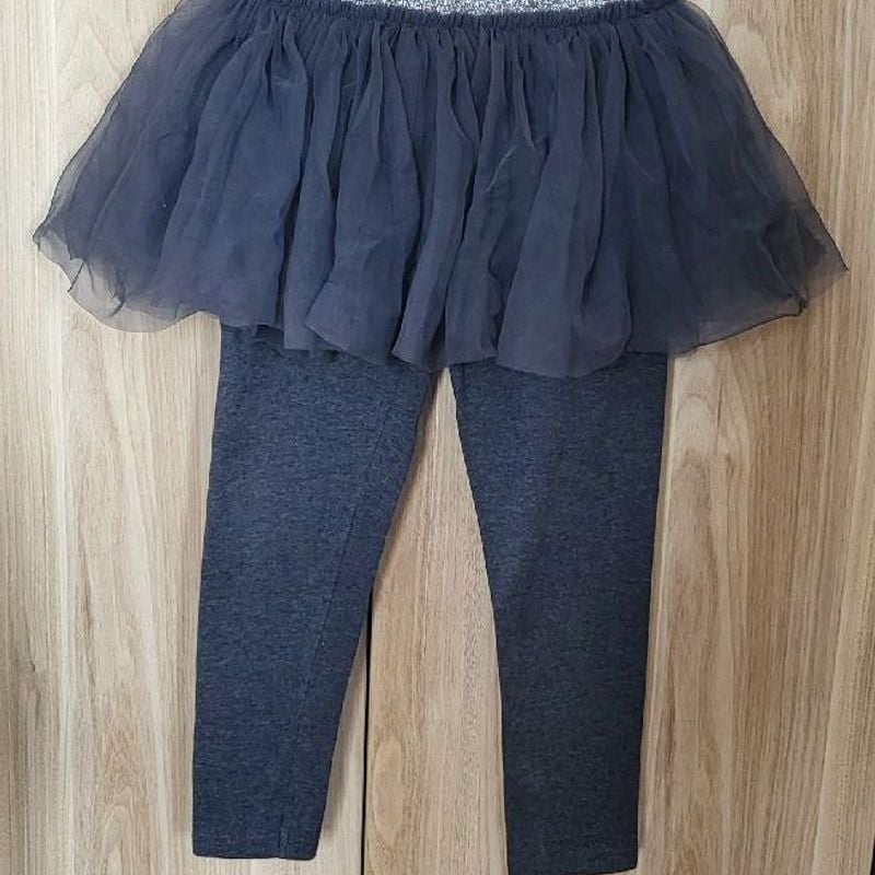 Calça Legging com Saia de Tule Next Tam 4-5 Roupa Infantil para Menina  Next Usado 93591820 enjoei