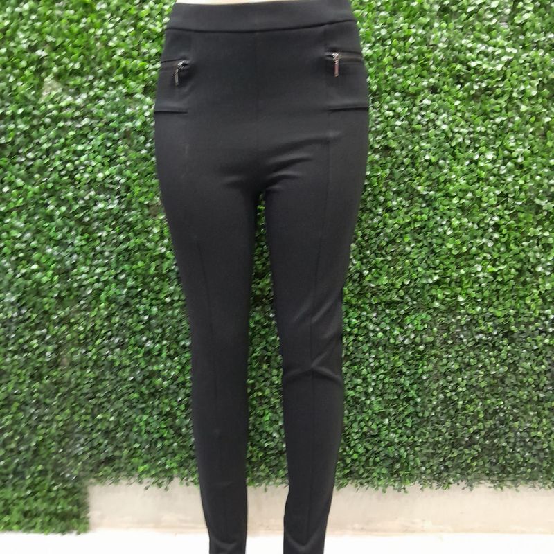 Calça Legging com Zipper Gata Preta Loja Do Indiano Online Nunca