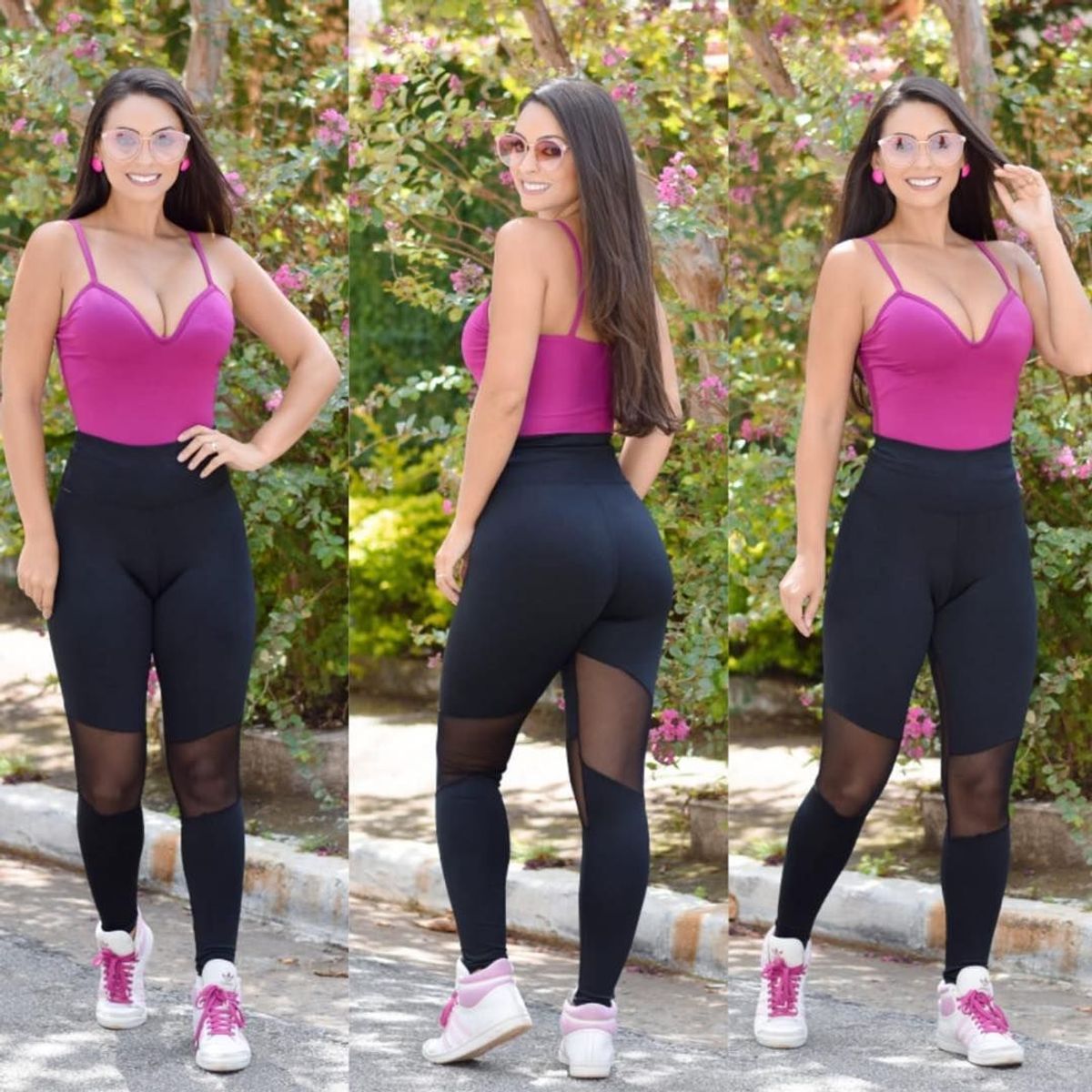 legging de academia com tule