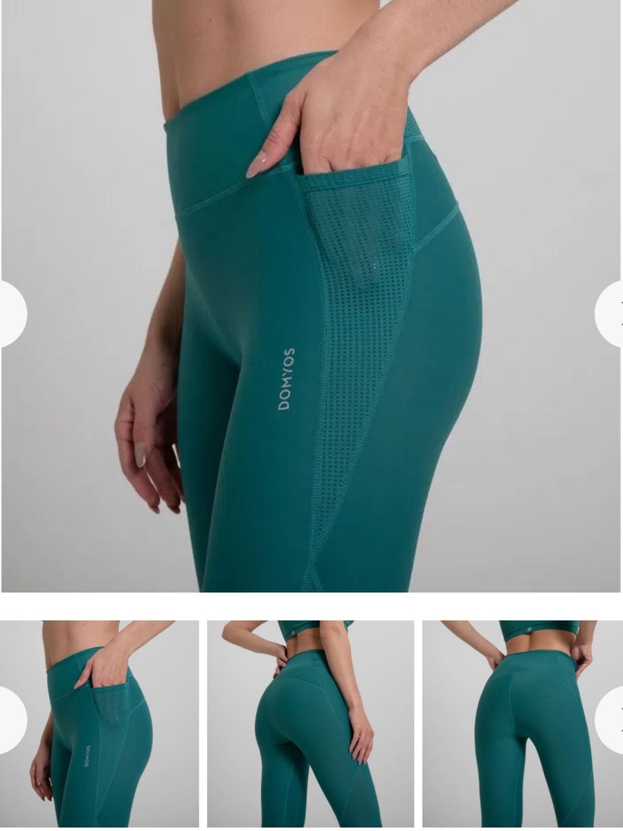 Calca Legging Domyos Verde  Calça Feminina Domyos Usado 79317412