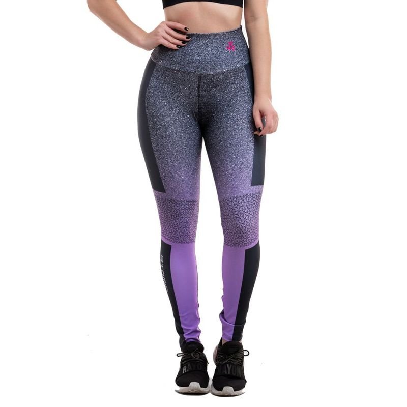 Calça Legging Esportiva Feminina Moda Fitness Cor Roxa Preta e Cinza Modelo  Atomic | Calça Feminina Atomic Nunca Usado 94556068 | enjoei