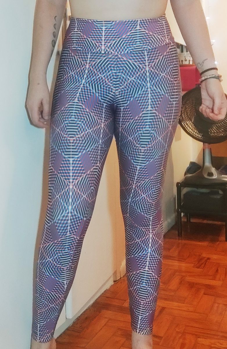 Preços baixos em Calça legging feminina Geométrica