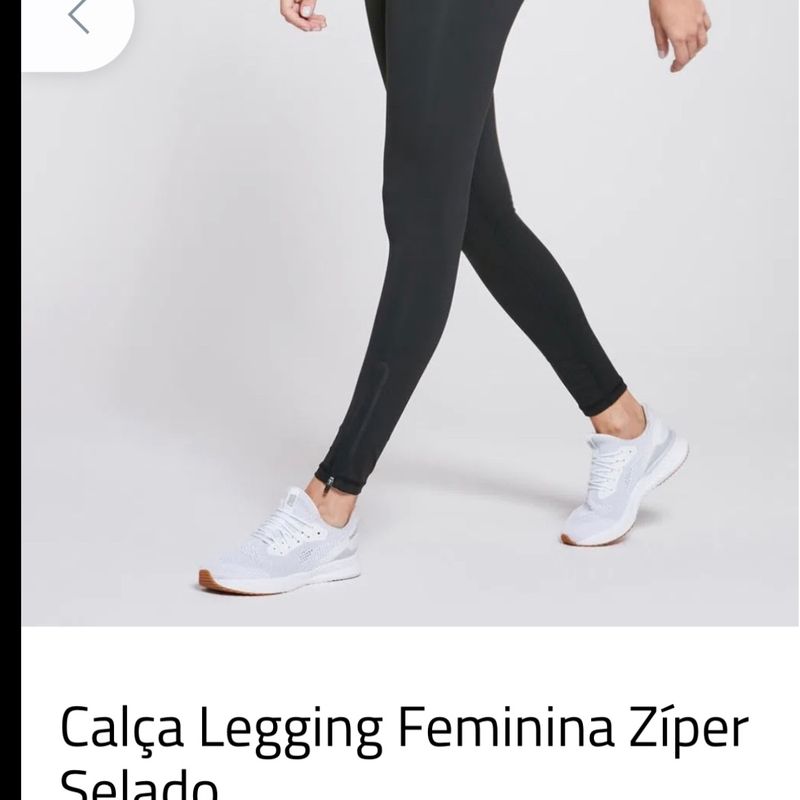 Calça Legging Ziper Selado - Roupas Femininas