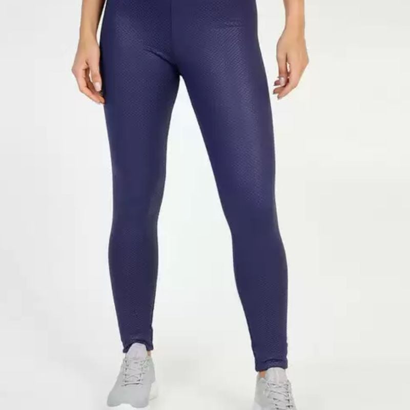 Calça Legging Fitness Texturizada Roxa Marisa Nunca Usado