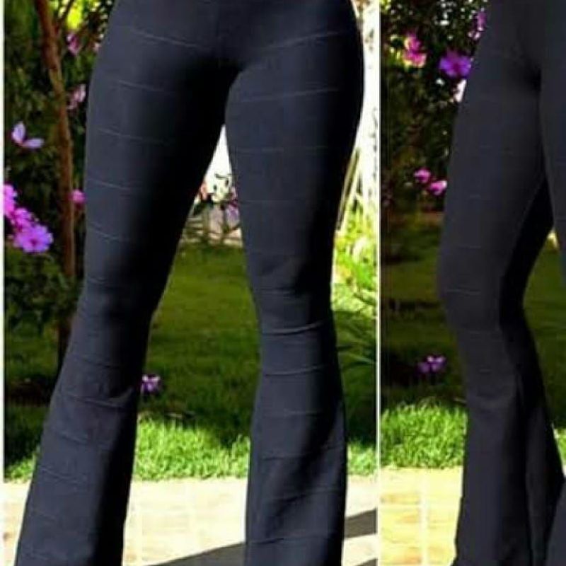 Calça legging best sale feminina flare