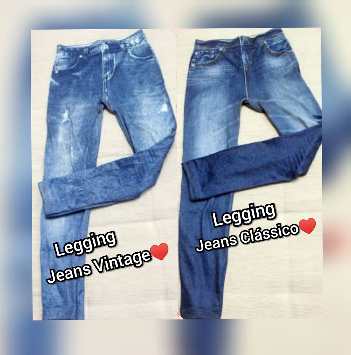 polishop calça legging jeans