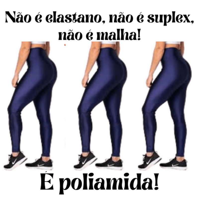 Calça Legging Lisa com Tecido Poliamida, Calça Feminina Nunca Usado  92666329