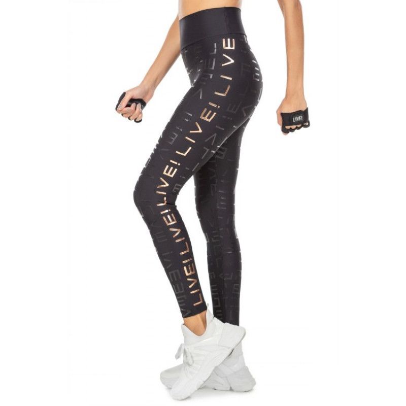 Calça Legging Live! Icon Lux Preto Live! G, Calça Feminina Live! Nunca  Usado 78805551