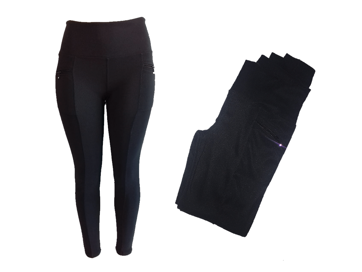 Calça Montaria Gorgurao Legging Feminina Leg Canelada Bolso