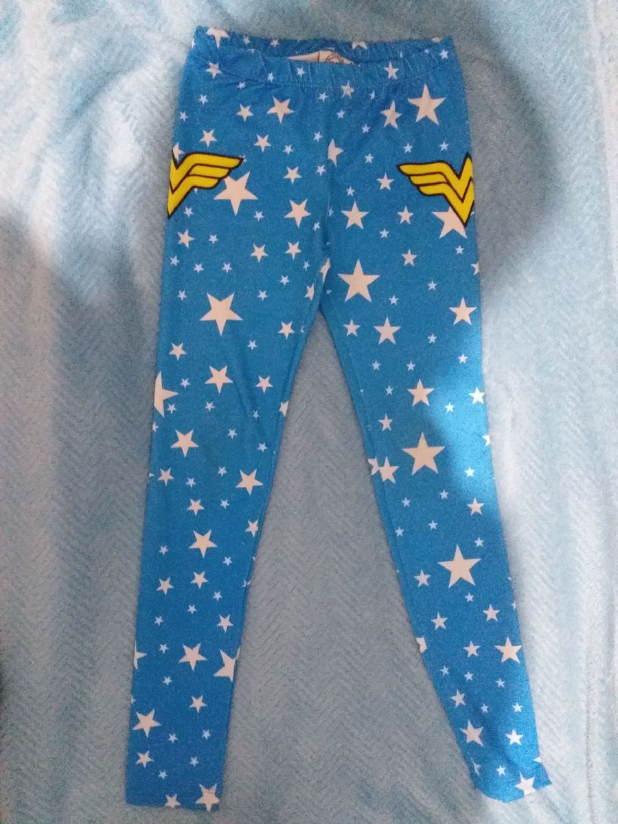 calça legging mulher maravilha