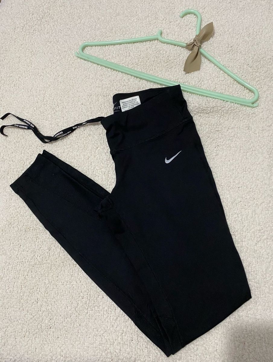 Calça Legging Nike Tamanho P, Nova! com Bolso com Zíper e Cordão de Ajuste.  Nike Running Dri Fit, Calça Feminina Nike Nunca Usado 43065507