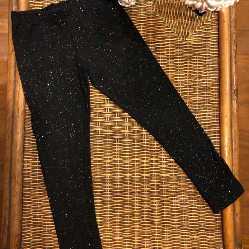 Calça legging hot sale com glitter