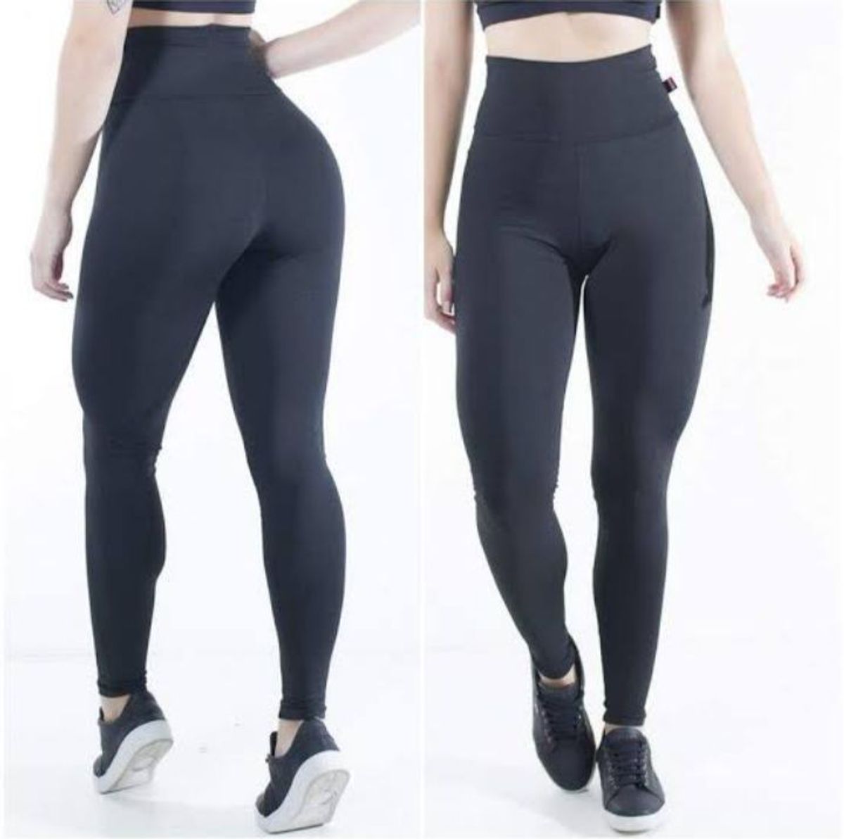 Calça Feminina Cintura Alta Leggings Suplex com elastico Fitness