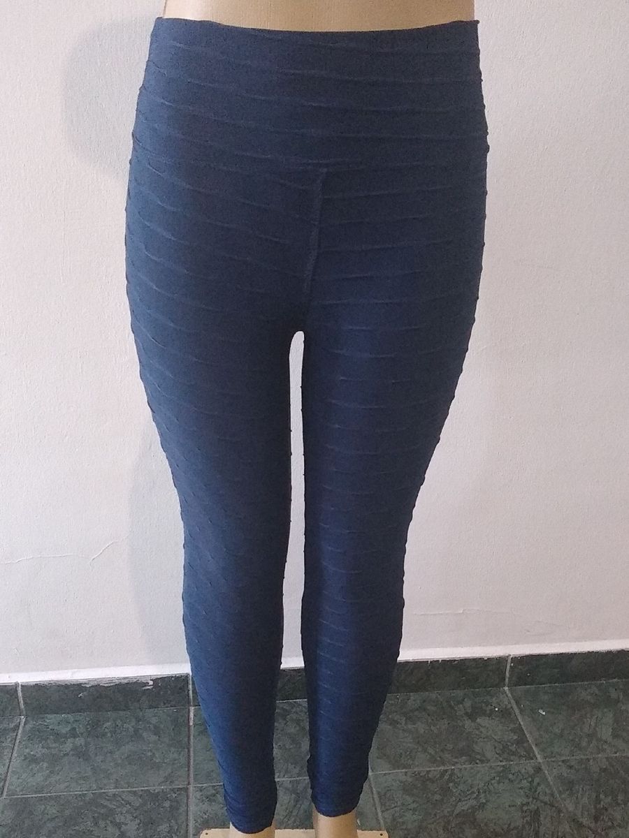 calça legging tecido bolha