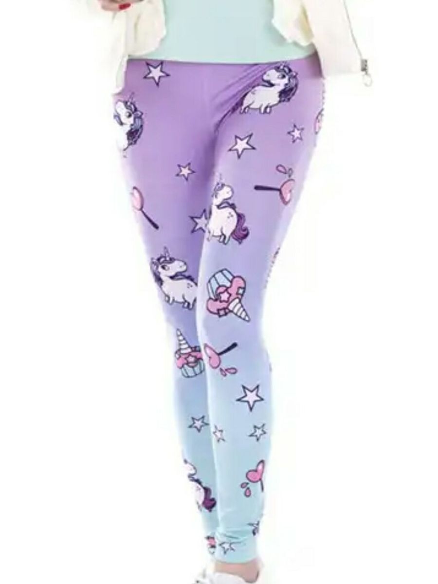 calça legging unicornio