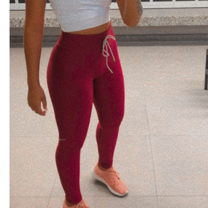 Calça Legging Vermelha Cintilante Dlk Usado 110885706 enjoei