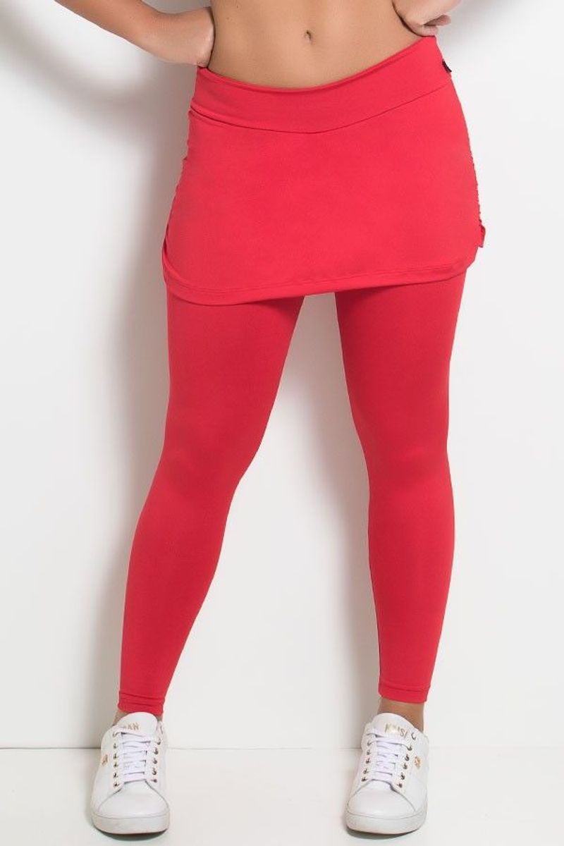 calça de malhar feminina com saia