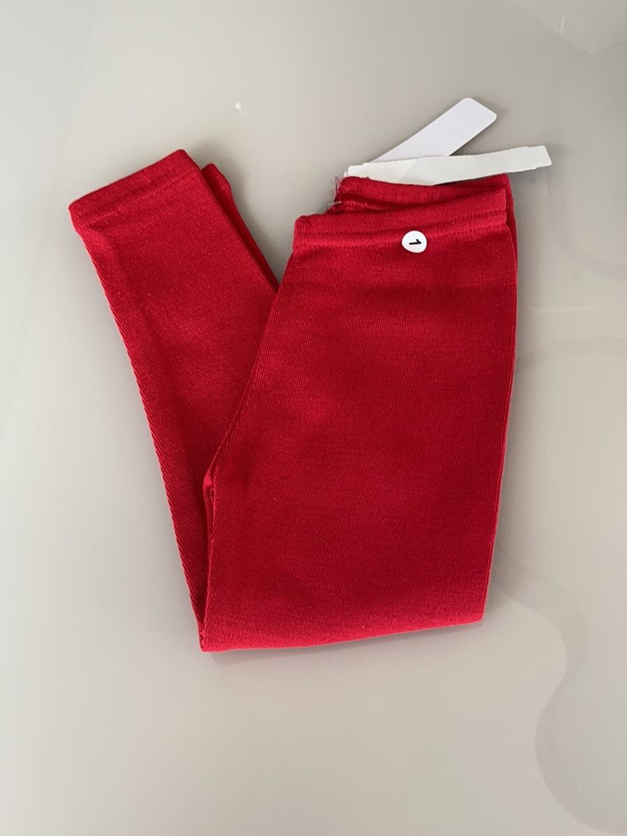 Calca Legging Vermelha Tam 1 Roupa Infantil Para Menina Bebelandia Nunca Usado Enjoei